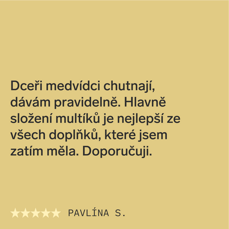 Gumoví multivit. medvídci pro děti 🐻