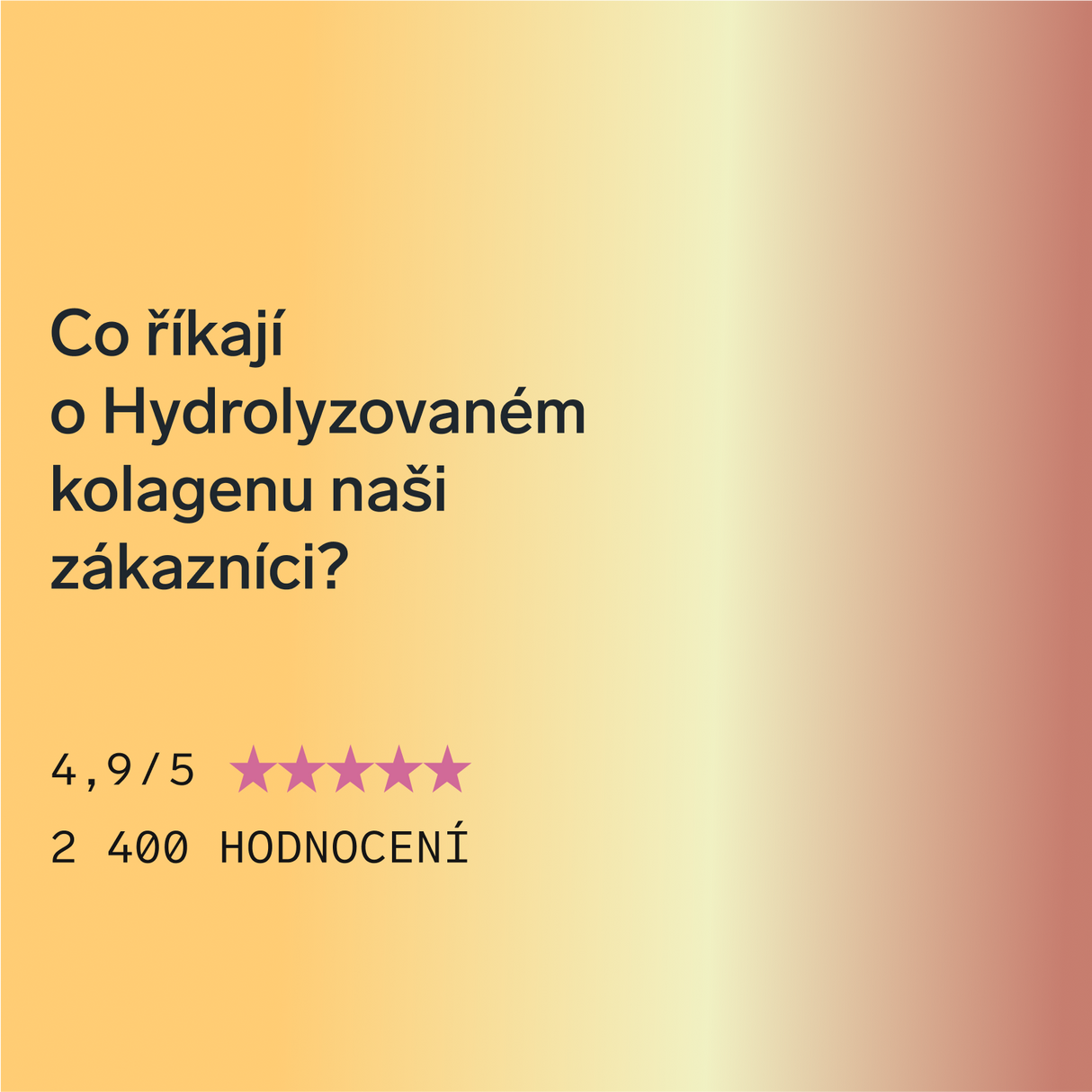 Prémiový kolagen s kyselinou hyaluronovou a vitamíny C a E (příchuť mango)