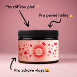 Prémiový kolagen s kys. hyaluronovou, vit. C a 8 látkami pro krásné vlasy, nehty, pleť (příchuť jahoda) 🍓