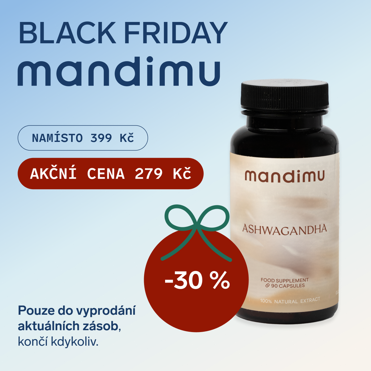 Black Friday Mandimu – Ashwagandha 279 Kč