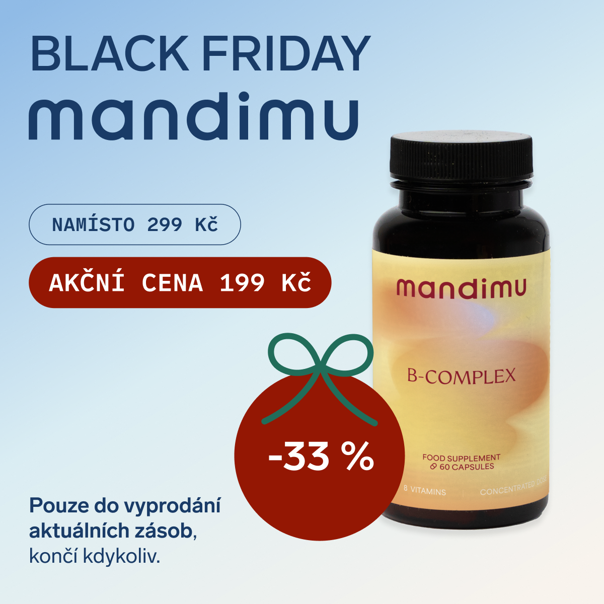 Black Friday Mandimu – B-komplex 199 Kč