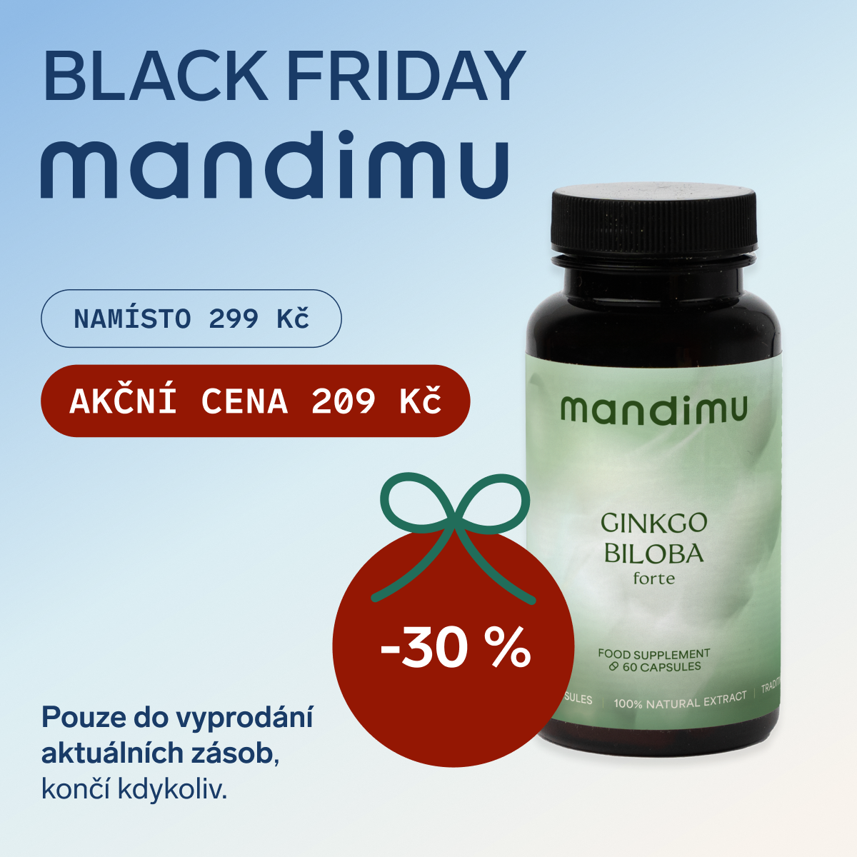 Black Friday Mandimu – Ginkgo biloba FORTE 209 Kč