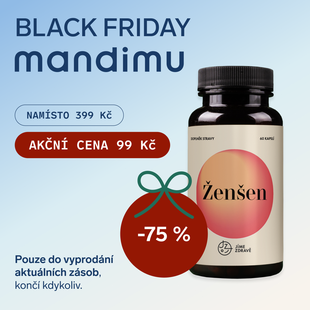 Black Friday Mandimu – Ženšen 99 Kč