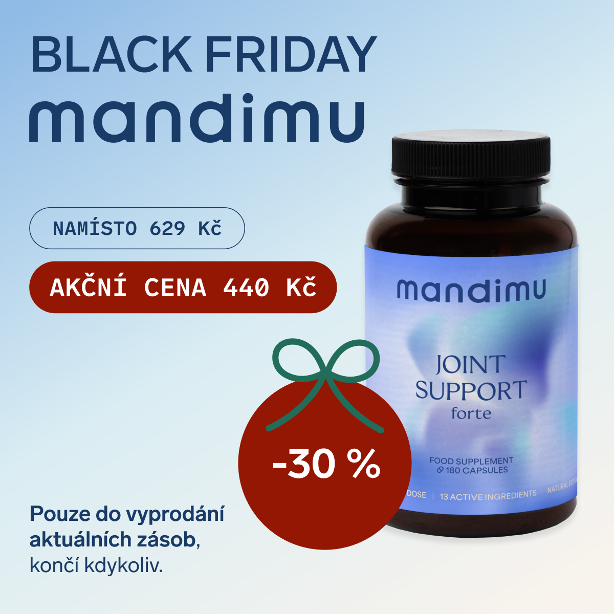 Black Friday Mandimu – Kloubní výživa FORTE 440 Kč