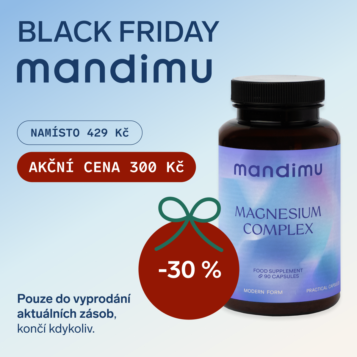 Black Friday Mandimu – Hořčík komplex 300 Kč