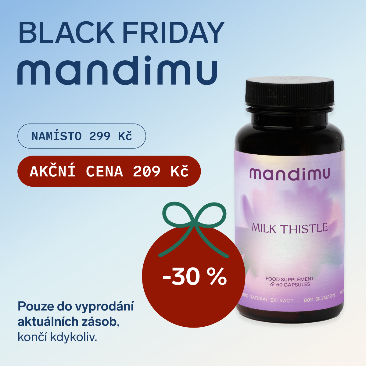 Black Friday Mandimu – Ostropestřec 209 Kč