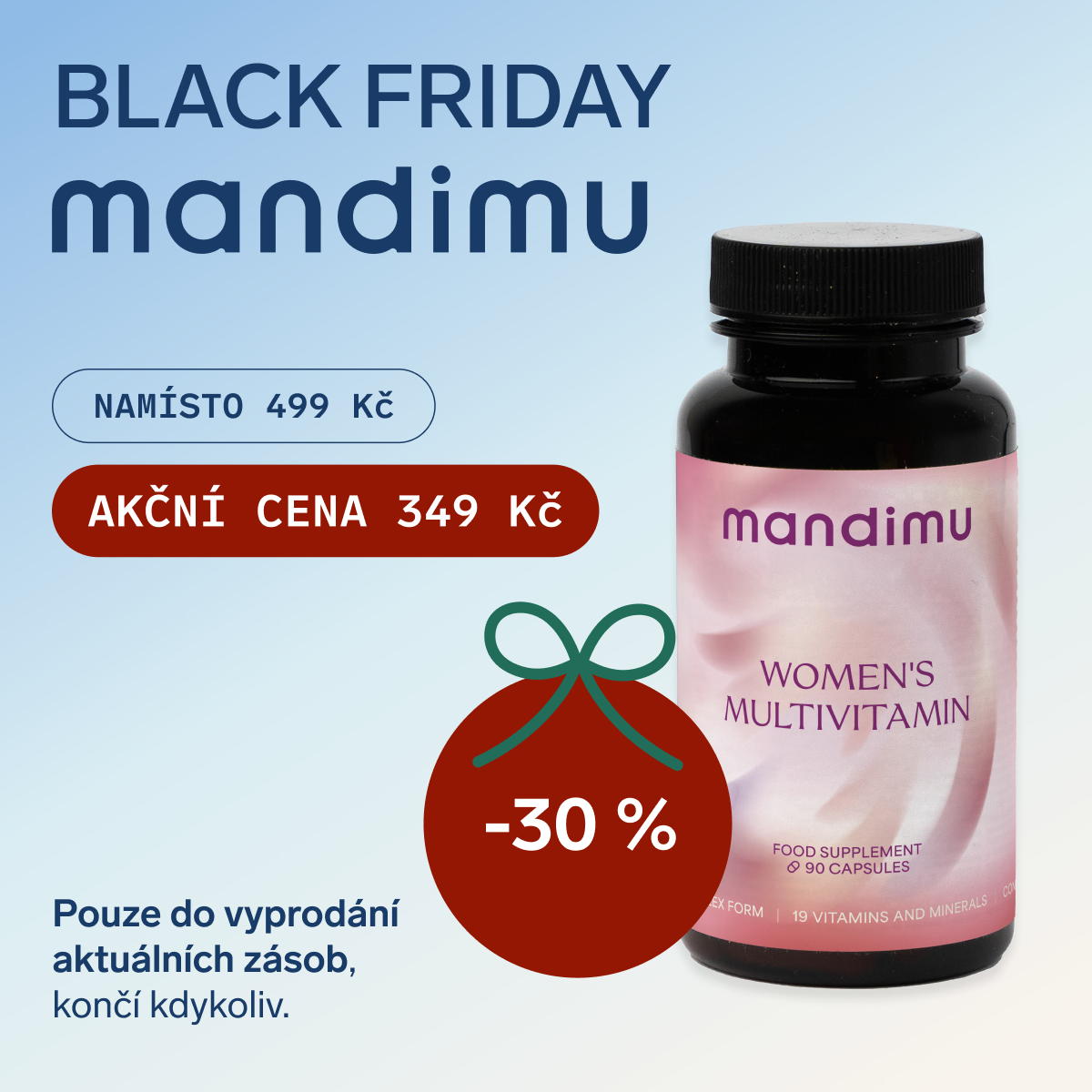 Black Friday Mandimu – Multivitamin pro ženy 349 Kč