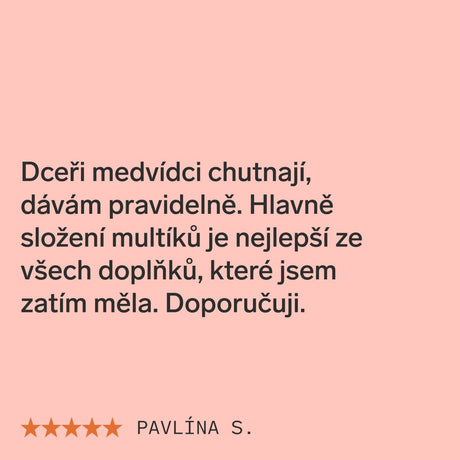 Gumoví multivit. medvídci pro děti 🐻