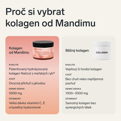 Prémiový kolagen s kys. hyaluronovou a vitamíny C a E (jahodový)