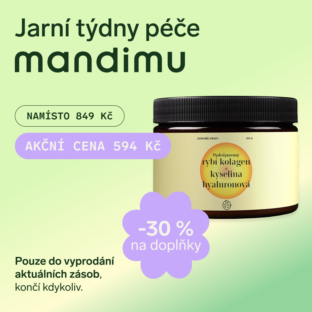 Prémiový kolagen s kys. hyaluronovou a vitamíny C a E (mangový)