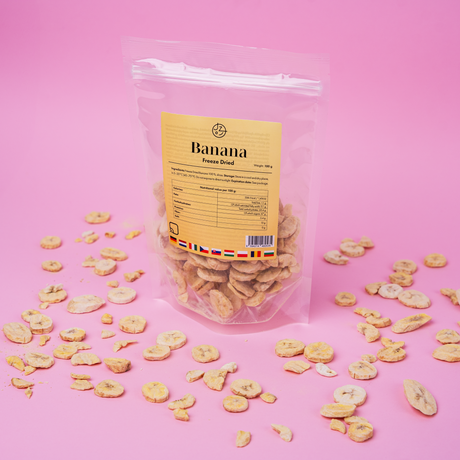 Lyofilizované banány 🍌 (sušené mrazem) 100 g balení