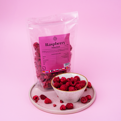 Lyofilizované maliny 🥰 (sušené mrazem) 100 g balení