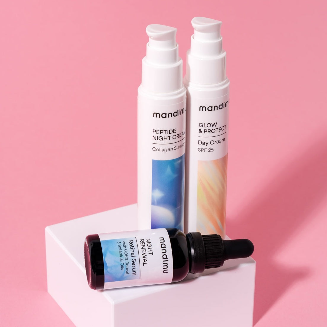 Sada pleťové kosmetiky pro podporu kolagenu, hydrataci, a revitalizaci