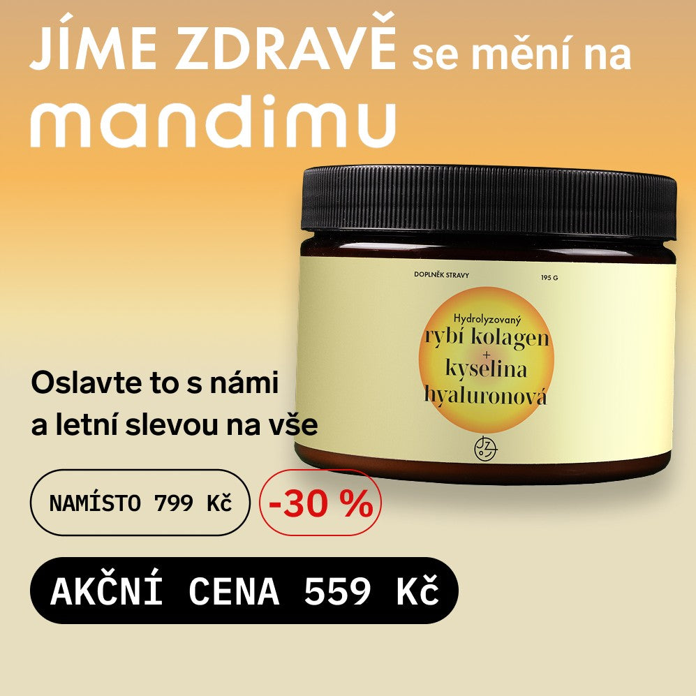 Prémiový kolagen s kyselinou hyaluronovou a vitamíny C a E (příchuť mango)