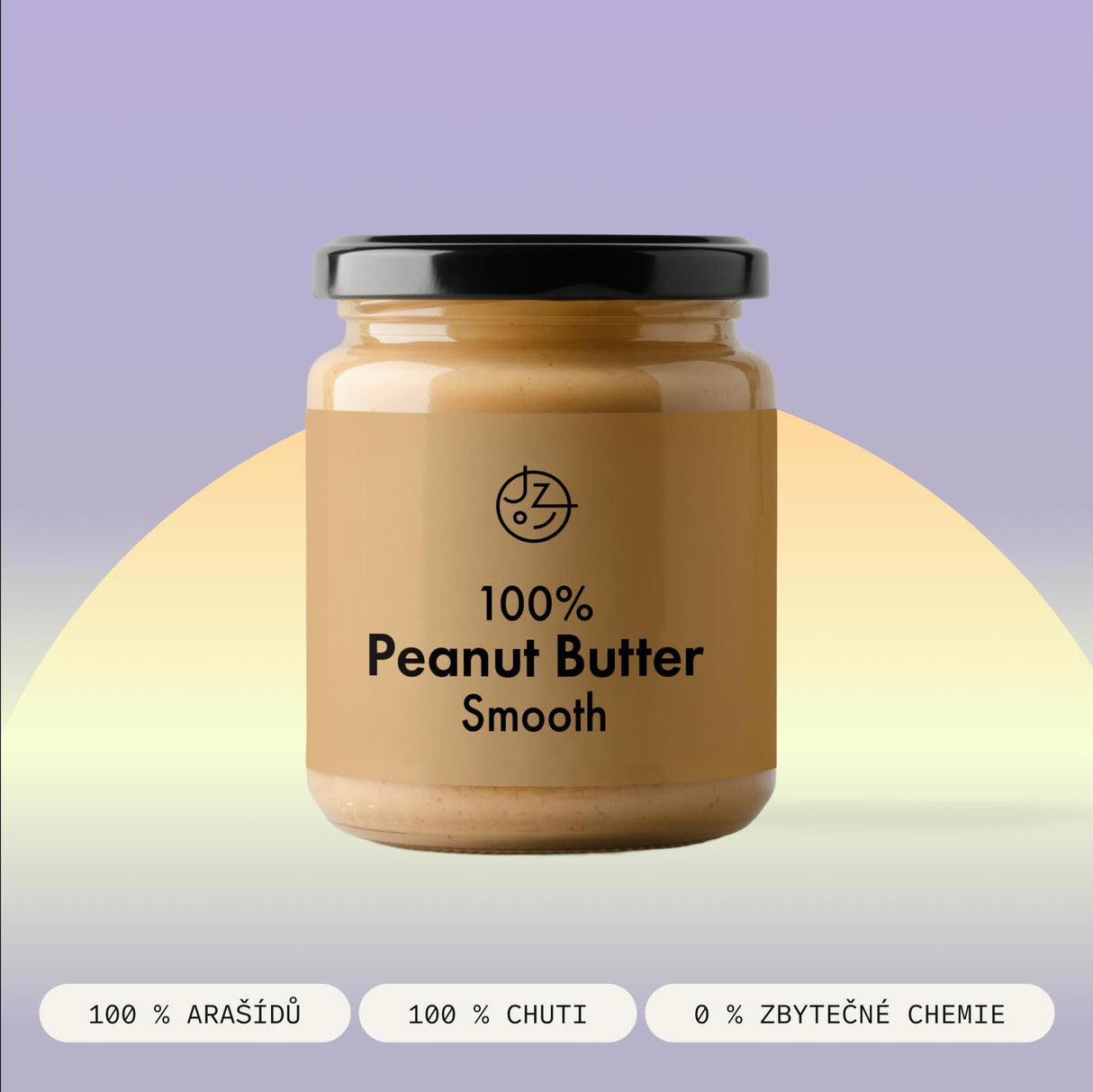 Arašídový krém 330 g ve skle (100 % arašídů)