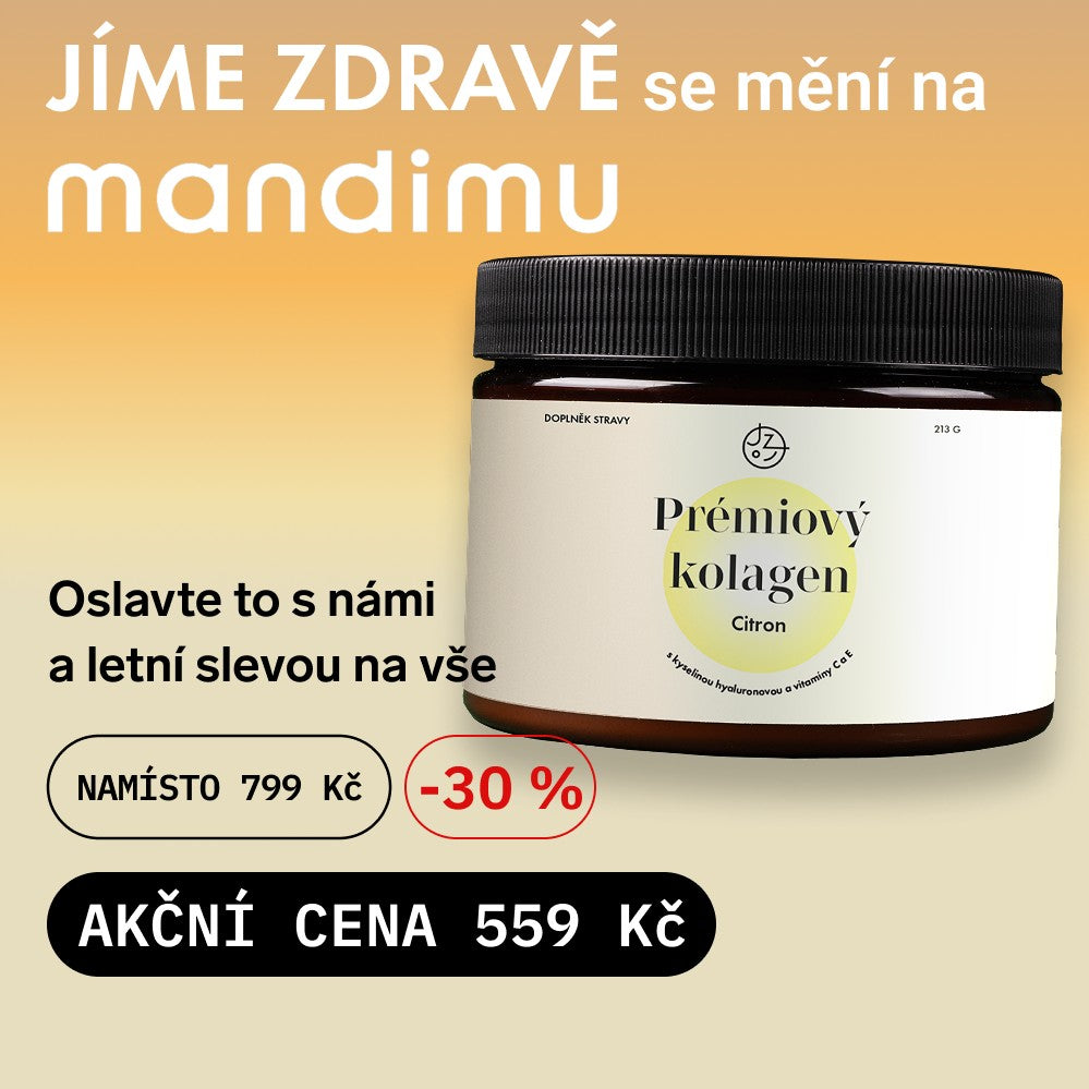 Prémiový kolagen s kyselinou hyaluronovou a vitamíny C a E (příchuť citron)
