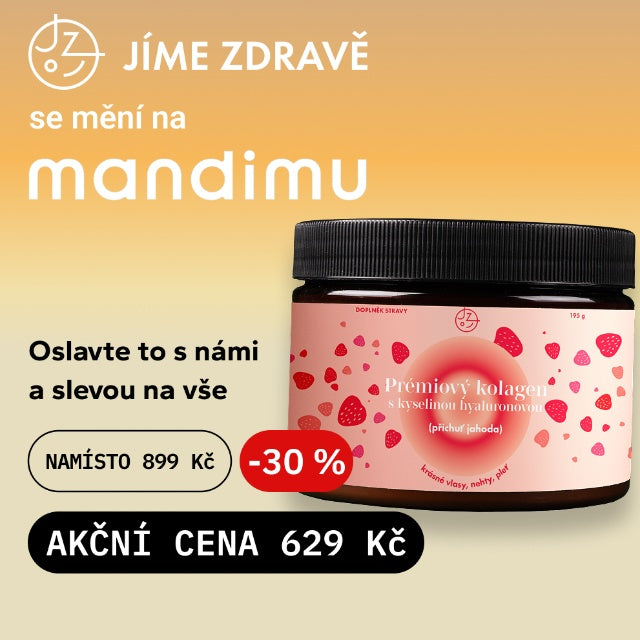 Prémiový kolagen s kys. hyaluronovou, vit. C a 8 látkami pro vlasy, nehty, pleť (jahodový)