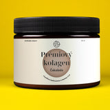 Prémiový kolagen s kyselinou hyaluronovou a vitamíny C a E (příchuť čokoláda)
