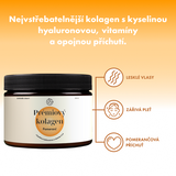 Prémiový kolagen s kyselinou hyaluronovou a vitamíny C a E (příchuť pomeranč)