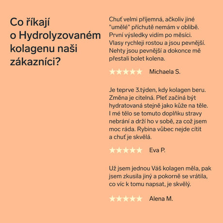 Prémiový kolagen s kys. hyaluronovou a vitamíny C a E (broskvový)