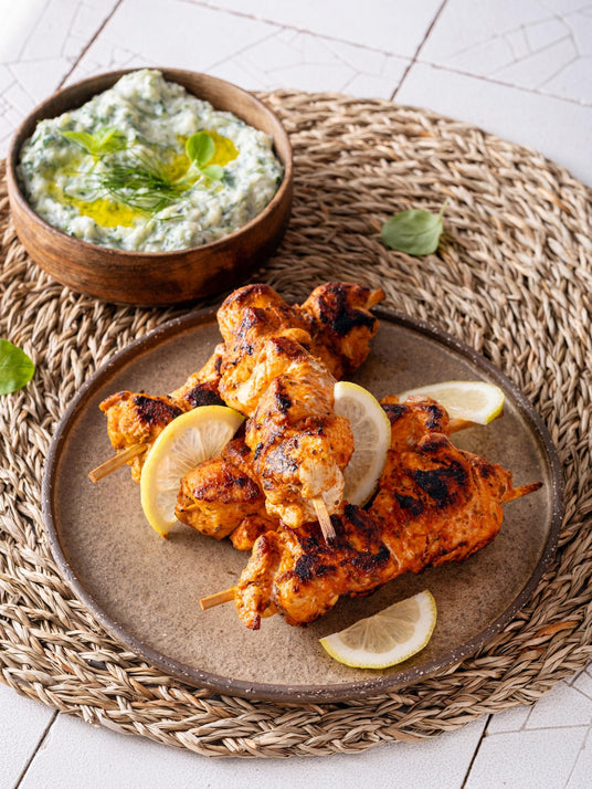 Řecké kuřecí souvlaki s tzatziki