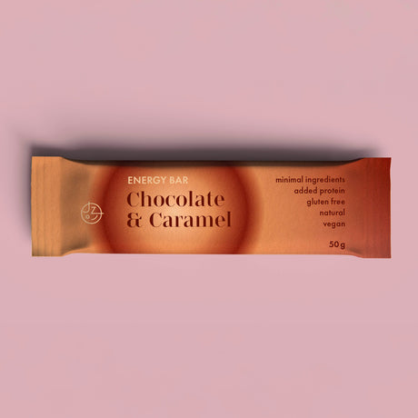Sada 4 energetických tyčinek – Čokoláda a karamel, Krémová borůvka, Mandlový sen, Slaný arašíd s karamelem 🍫🫐🥜