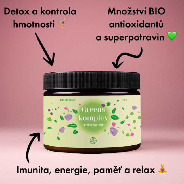 Super greens komplex (příchuť lesní směs)
