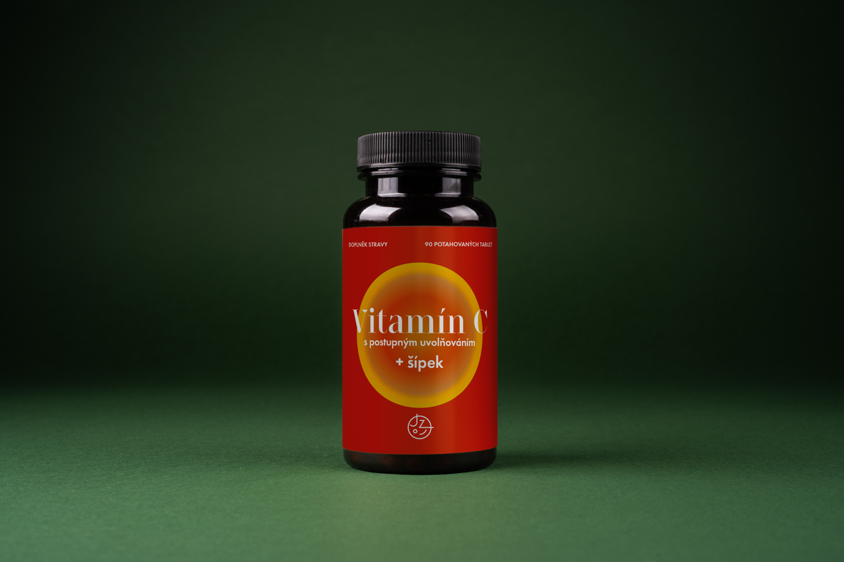 Vitamín C s postupným uvolňováním a šípkovým extraktem