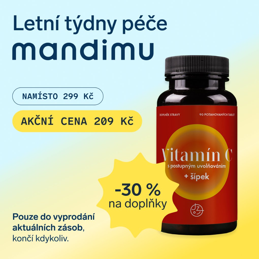 Vitamín C s postupným uvolňováním a šípkovým extraktem